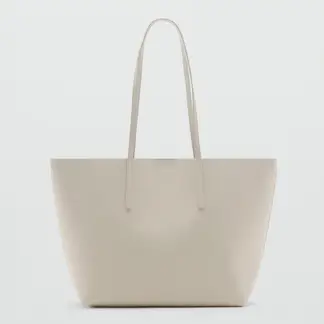 MANGO - Bolso para Mujer BOLSO TOTE MARIBEL CRUDO