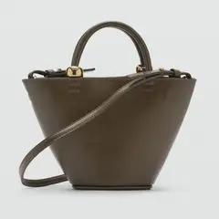 MANGO - Bolso para Mujer BANDOLERA METI KHAKI