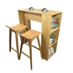 DKO DESIGN - Bares CBBARMADRID-05 Cb Mesa Bar (Barra)Madrid + 2sillas madera