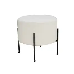 DKO DESIGN - Puffs PUFFDUB-02 Puff Redondo Dubai (40x40x40)Blanco