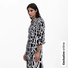 DESIGUAL - Vestido Mujer Largo con Estampado