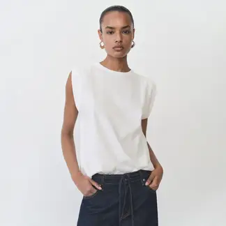 MANGO - Camiseta Mujer Manga corta