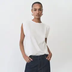 MANGO - Camiseta Mujer Manga corta