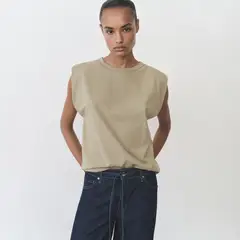 MANGO - Camiseta Mujer Manga corta