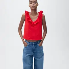 MANGO - Top esqueleto Mujer Sin mangas de Algodón