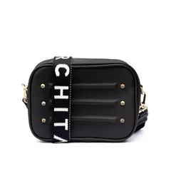 PARCHITA - Bolso Mujer Cruzada Nuba Negro