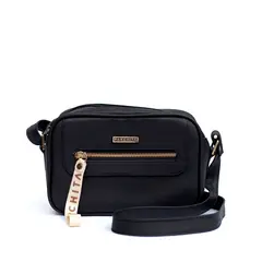 PARCHITA - Bolso Mujer Cruzada Shitake Negro