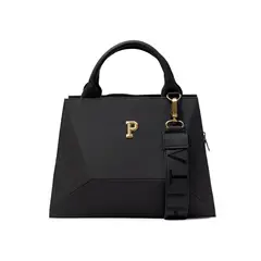 PARCHITA - Bolso Mujer De Mano Mini Kufra Negro