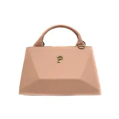 PARCHITA - Bolso Mujer De Mano Mini Kufra Nude
