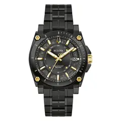 BULOVA - Reloj Hombre Icon. Reloj Acero Inoxidable Negro 98B408