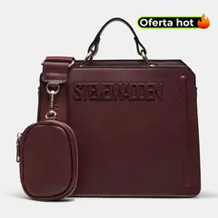 STEVE MADDEN - Bolso para Mujer Bevelyn Vinotinto