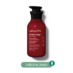 NATIVA SPA - Crema Loción Hidratante Corporal Cereja Rouge Para Todo tipo de piel 400ml