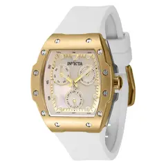 INVICTA - Reloj Mujer Racing . Reloj Silicona Blanco