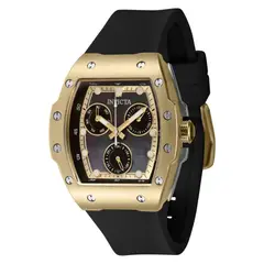 INVICTA - Reloj Mujer Racing . Reloj Silicona Negro
