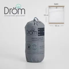 DROM - Protector de colchón Queen Poliester   160X190X40 CM