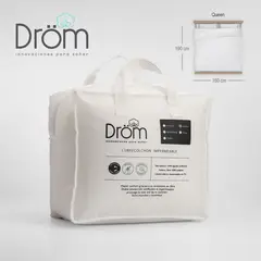 DROM - Protector de colchón Queen Impermeable  Bambu 160X190X40 CM