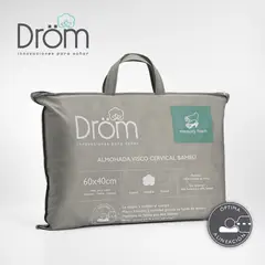 DROM - Almohada Viscoelástica Medium Visco Cervical 40 CM x 55 CM x 18 CM