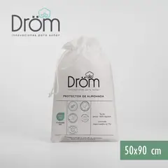 DROM - Protector de Almohada Jersey Algodón 50X90cm