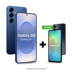 SAMSUNG - Celular Galaxy S25 512GB |12GB RAM | + A06 Negro 128GB | cámara posterior 50 MP| cámara frontal 12 MP | pantalla 6.2 pulgadas + Snapdragon 8 Elite Gen 4 for Galaxy