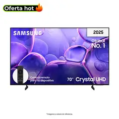 SAMSUNG - Televisor | 70 pulgadas Crystal UHD 4K Ultra HD | UN70U8000FKXZL