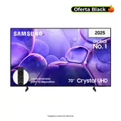 SAMSUNG - Televisor | 70 pulgadas Crystal UHD 4K Ultra HD | UN70U8000FKXZL