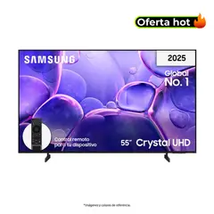 SAMSUNG - Televisor | 55" | 4K Ultra HD | Crystal UHD | UN55U8000FKXZL