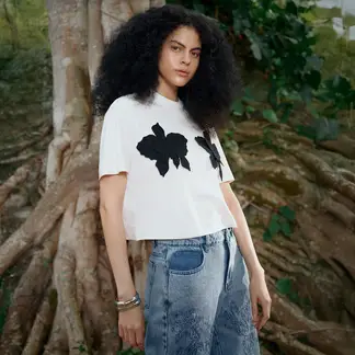 BAHIA MARIA X FALABELLA - Camiseta Mujer Manga corta de Algodón