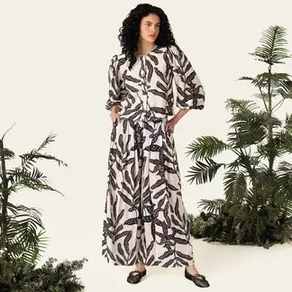 BAHIA MARIA X FALABELLA - Pantalón Wide leg Mujer Tiro medio