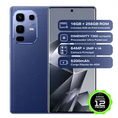 INFINIX - Celular Note 50s 5G 256GB | 8GB RAM | cámara posterior 64MP|cámara frontal 13MP| pantalla 6,7 pulgadas + Mediatek Dimensity 7300 Ultimate