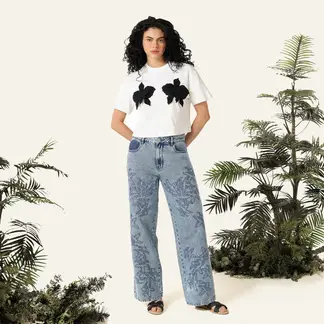 BAHIA MARIA X FALABELLA - Jean Recto Mujer Tiro alto