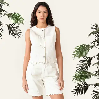 BAHIA MARIA X FALABELLA - Chaleco Mujer con Bordado