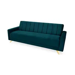 MICA - Sofá Cama Moderno en Tela 3 Puestos Dakar 204 x 83 x 83 cm