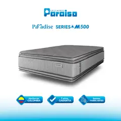 COLCHONES PARAISO - Colchón Semidoble Firmeza Medio Resortes SERIE M 120 cm x 190 cm PARAISO