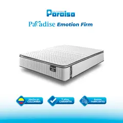 COLCHONES PARAISO - Colchón Sencillo Firme Ortopédico Resortado Ortholife 100 x 190 cm Paraiso