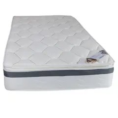 COLCHONES PARAISO - Colchón Sencillo Firmeza Medio Resortes RELAXOFLEX 100 cm x 190 cm PARAISO