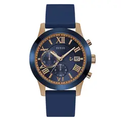 GUESS - Relój Hombre Atlas. Relój Silicona Azul W1055G2