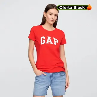 GAP - Camisa Mujer con Estampado Manga corta