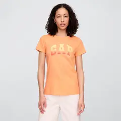 GAP - Camiseta Mujer con Estampado Manga corta de Algodón