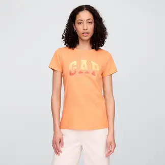 GAP - Camiseta Mujer con Estampado Manga corta de Algodón