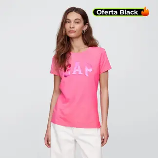 GAP - Camisa Mujer con Estampado Manga corta