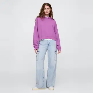 GAP - Hoodie Mujer con Logo de Algodón