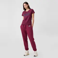 GAP - Camiseta Mujer con Estampado Manga corta de Algodón