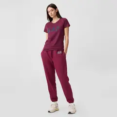 GAP - Camiseta Mujer con Estampado Manga corta de Algodón