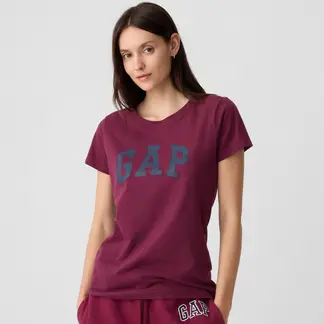 GAP - Camiseta Para Mujer Con Logo Manga corta De Algodón