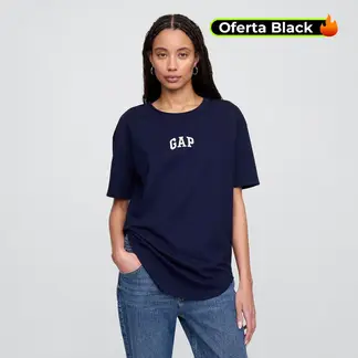 GAP - Blusa Manga Corta Casual Con Estampado Para Mujer Algodón