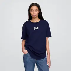 GAP - Blusa Manga Corta Casual Con Estampado Para Mujer Algodón