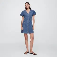GAP - Vestido Corto Casual para Mujer Algodón