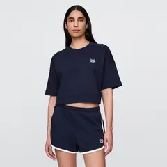 GAP - Camiseta Mujer con Estampado Manga corta de Algodón