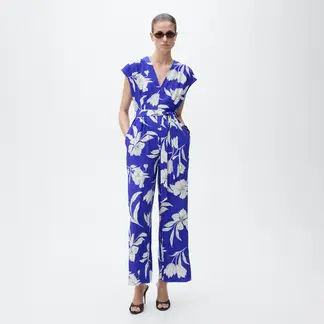 MANGO - Enterizo Mujer Largo con Estampado