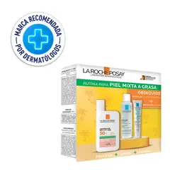 LA ROCHE POSAY - Fotoprotectores PACK ANTHELIOS OIL CONTROL FLUIDO CON COLOR 50ML + EFFACLAR DUO+M 15ML + AGUA MICELAR 50ML Incluye: 3 Productos